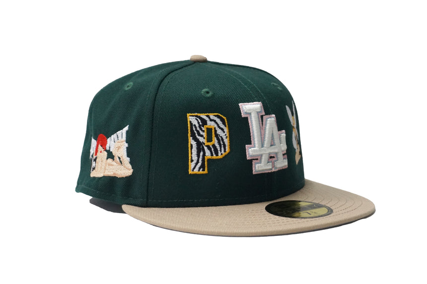 PLAYERS FITTED HAT [FOREST/TAN] [NUMBERED]